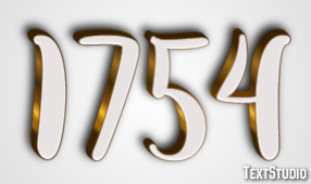1754 Tekst Effect