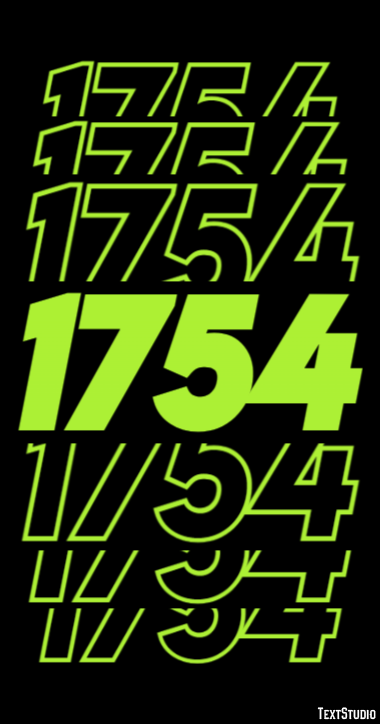 1754 Texteffekt
