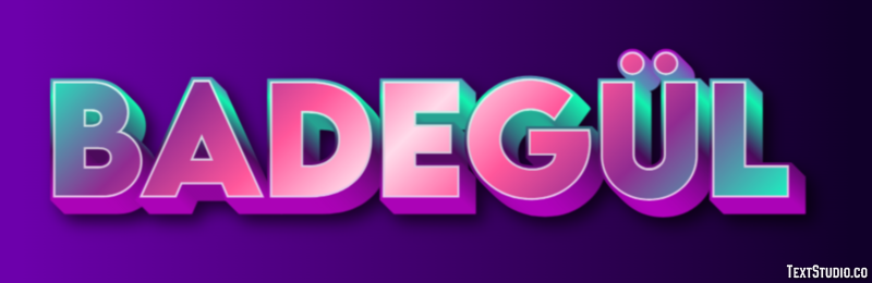 Badegül Texteffekt