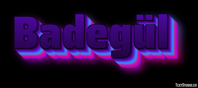 Badegül Texteffekt