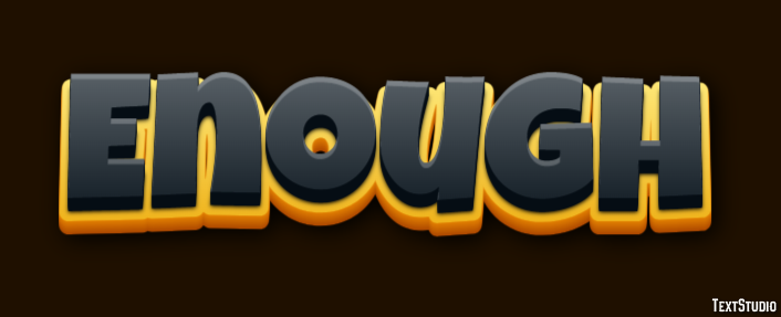 Enough Effet de Texte