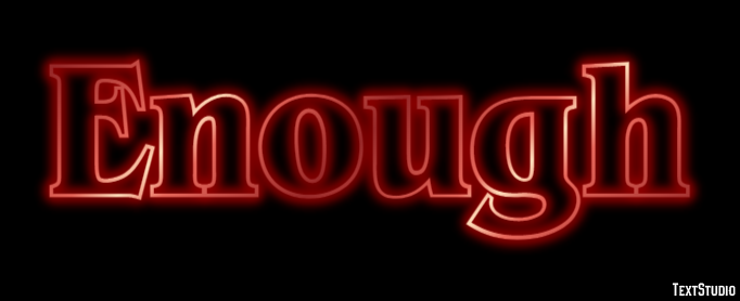 Enough Text Effect