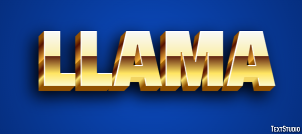 Llama Texteffekt
