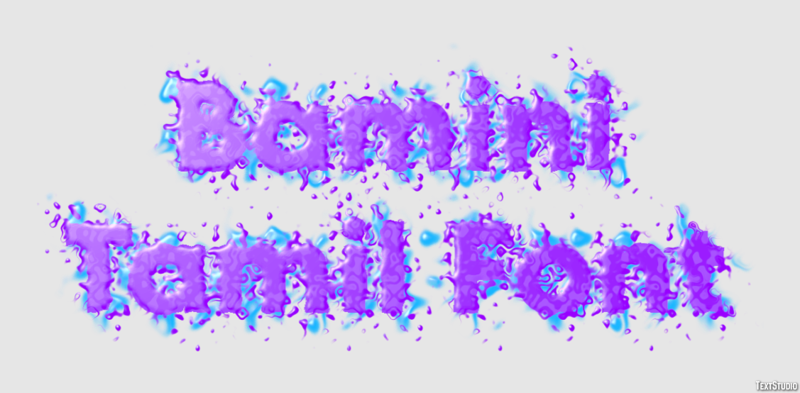 Bamini Tamil Font Metin Efekti