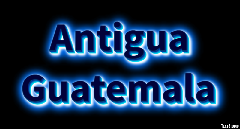 Antigua Guatemala Efekt tekstowy