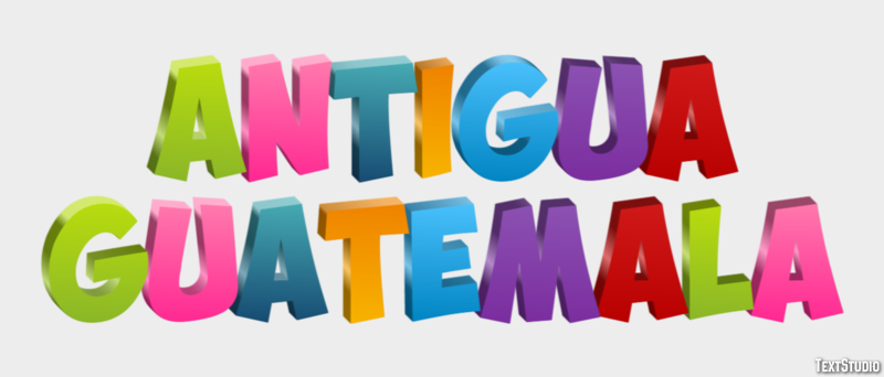 Antigua Guatemala Effetto testo