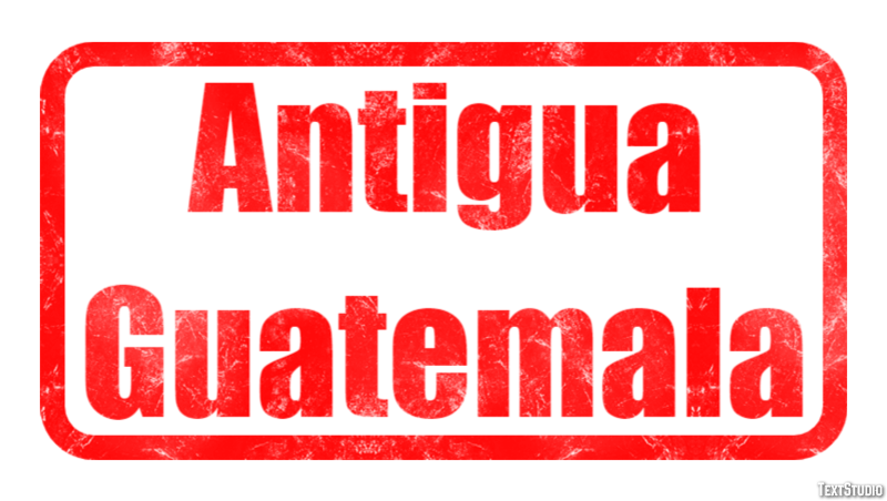 Antigua Guatemala Effetto testo