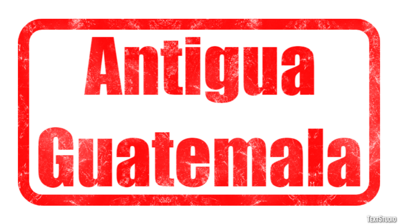 Antigua Guatemala Effetto testo