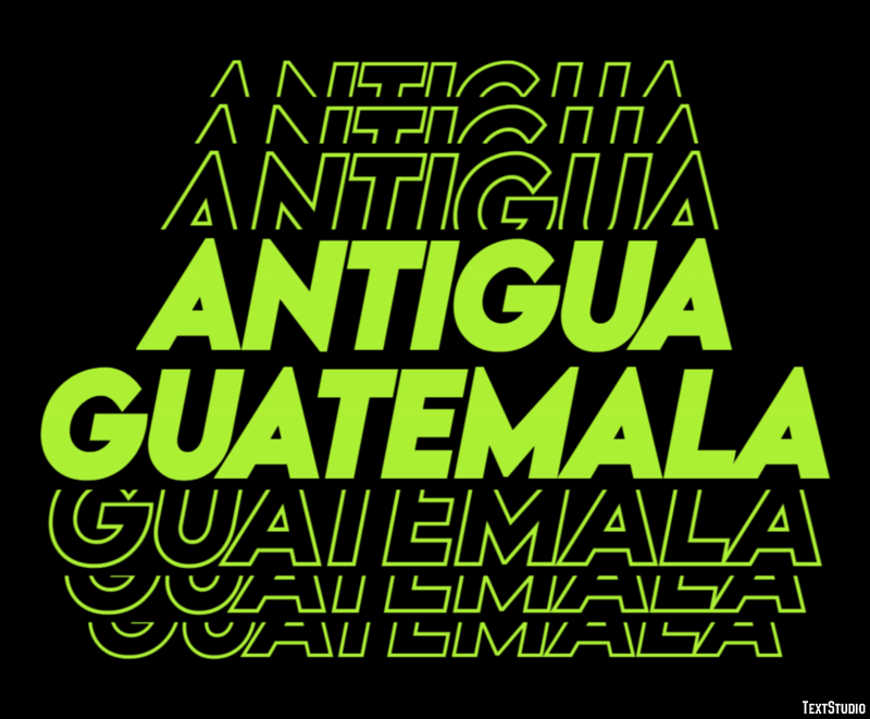 Antigua Guatemala Effetto testo