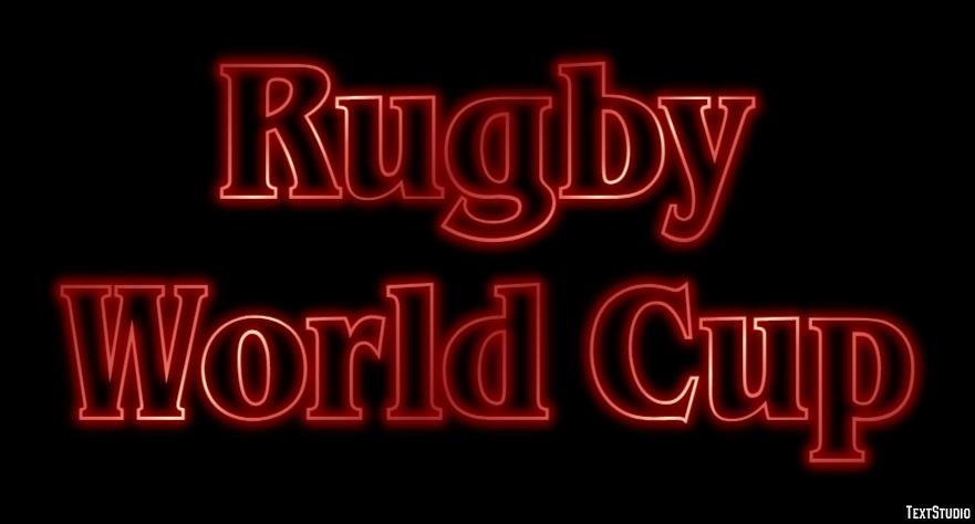 Rugby World Cup Tekst effect