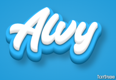 Alvy Эффект текста