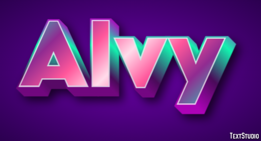 Alvy Эффект текста