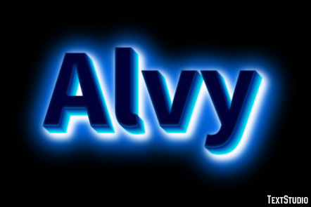 Alvy Эффект текста