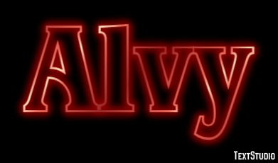 Alvy Эффект текста