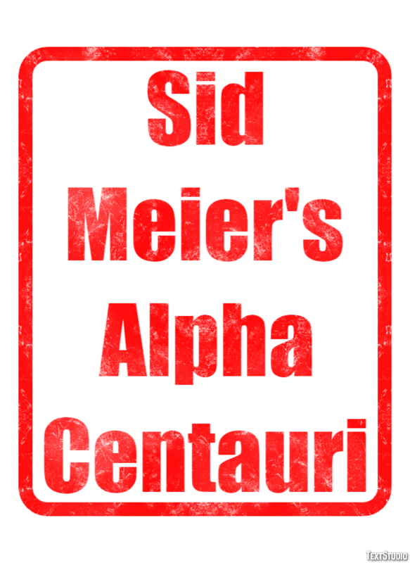 Sid Meier's Alpha Centauri Tekst Effect