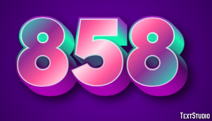 858 Efecto de Texto