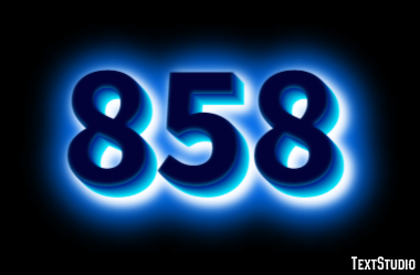 858 Efecto de Texto
