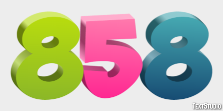 858 Efecto de Texto