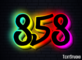 858 Text effect