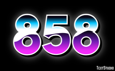 858 Efecto de Texto