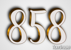 858 Efekt tekstowy
