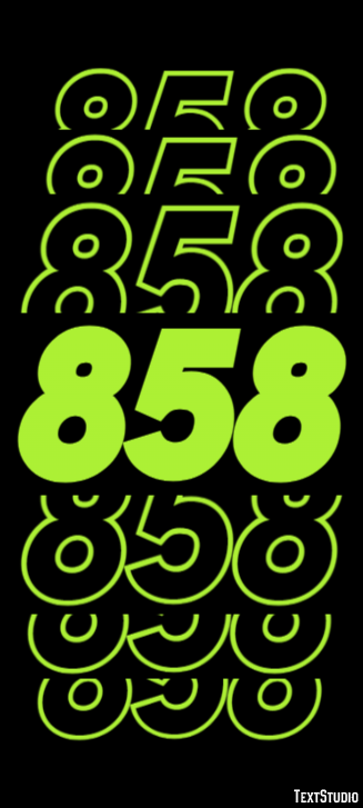 858 Efecto de Texto