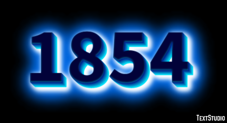1854 Efeito de texto