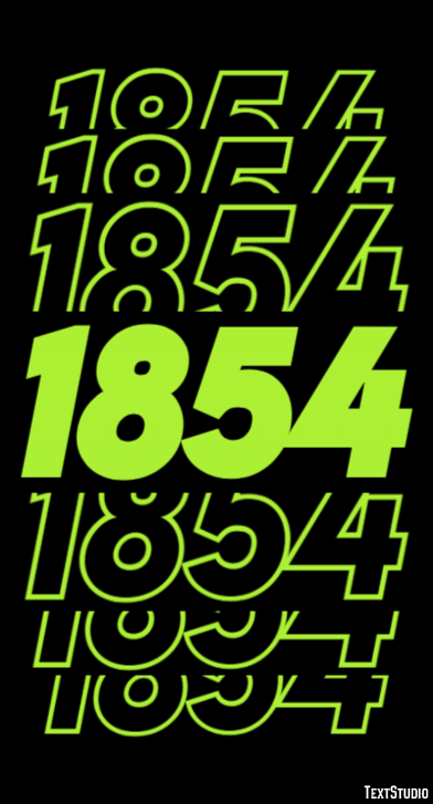 1854 Эффект текста