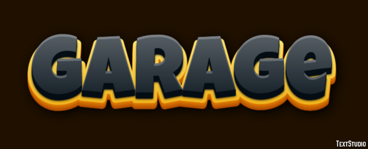 Garage Эффект текста