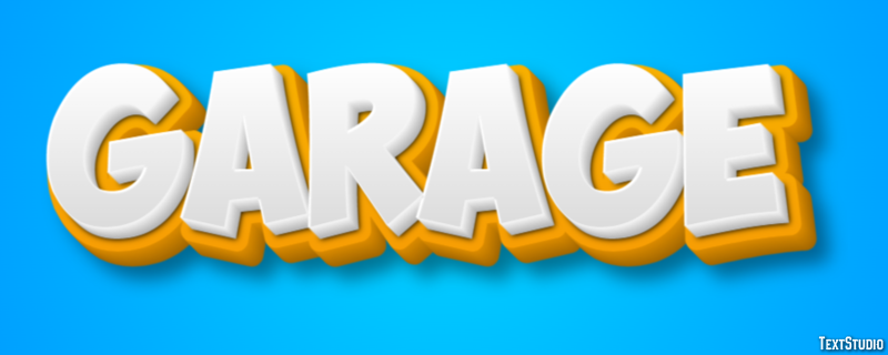 Garage Эффект текста