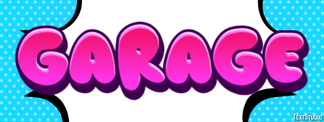 Garage Эффект текста