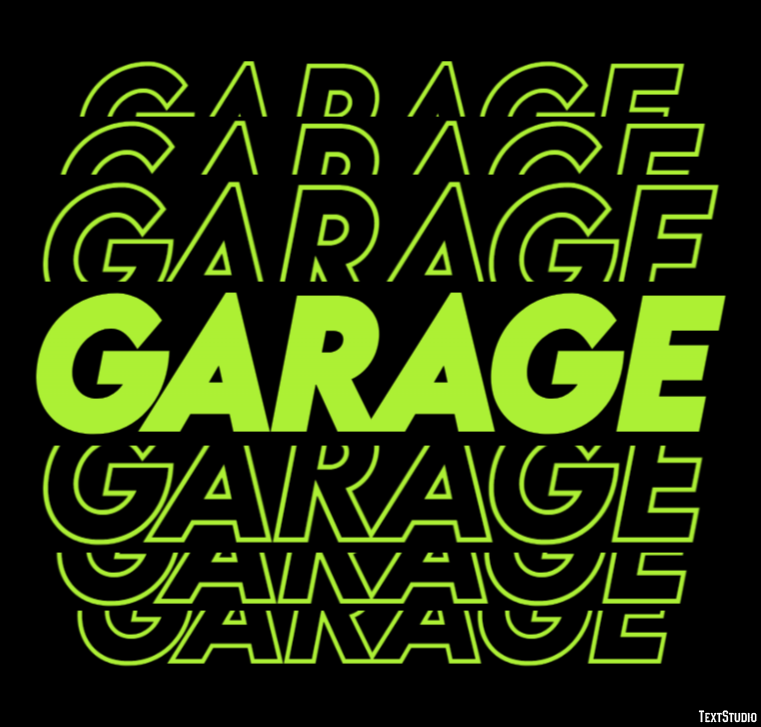 Garage Effet de Texte