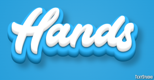 Hands Text Effect