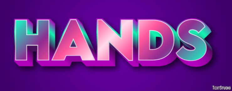 Hands Text Effect