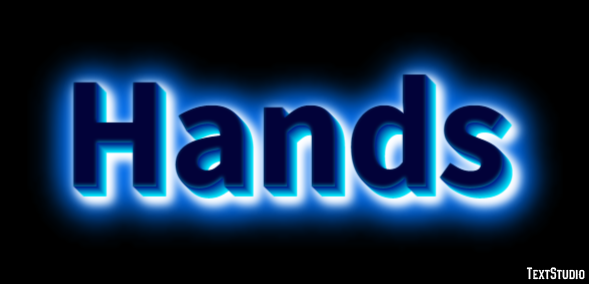 Hands Text Effect