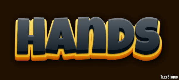 Hands Text Effect