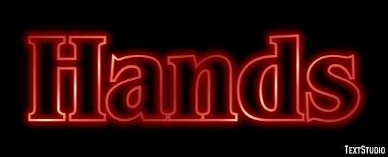 Hands Text effect