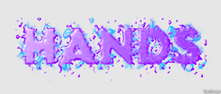 Hands Text Effect