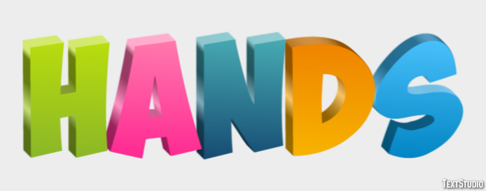 Hands Text Effect