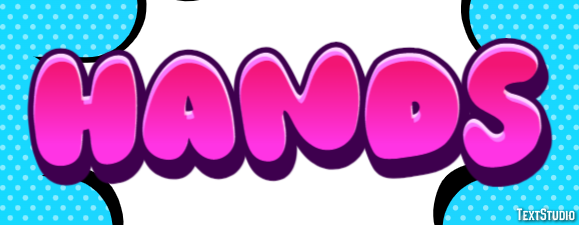 Hands Text effect
