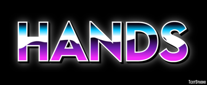 Hands Text Effect