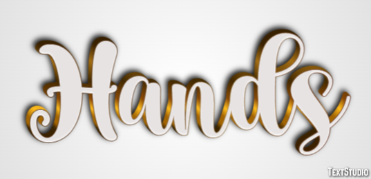 Hands Text Effect