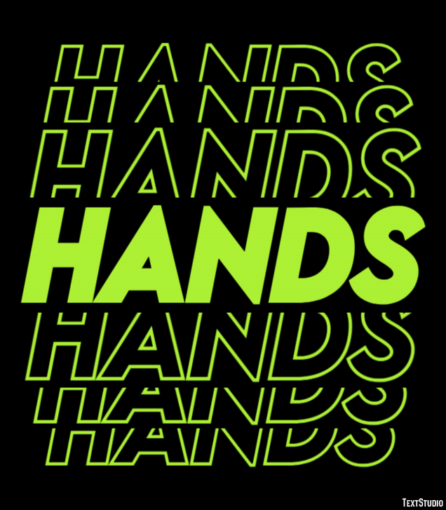 Hands Text Effect