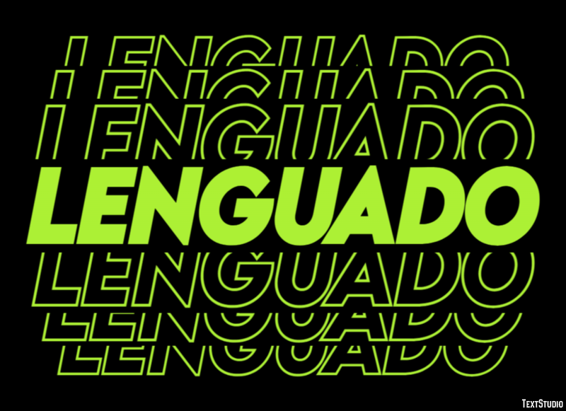 Lenguado Текстовый эффект