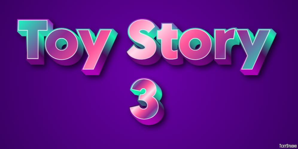 Toy Story 3 Efekt tekstowy