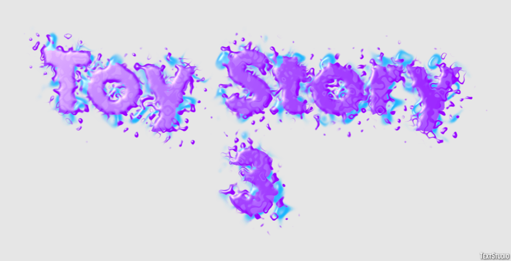 Toy Story 3 Text effect