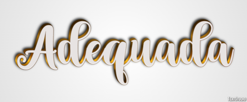 Adequada Efeito do texto