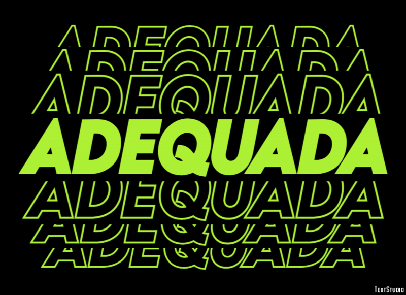 Adequada Efeito do texto