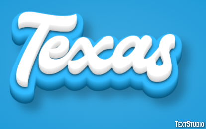 Texas Text effect