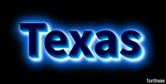 Texas Text effect
